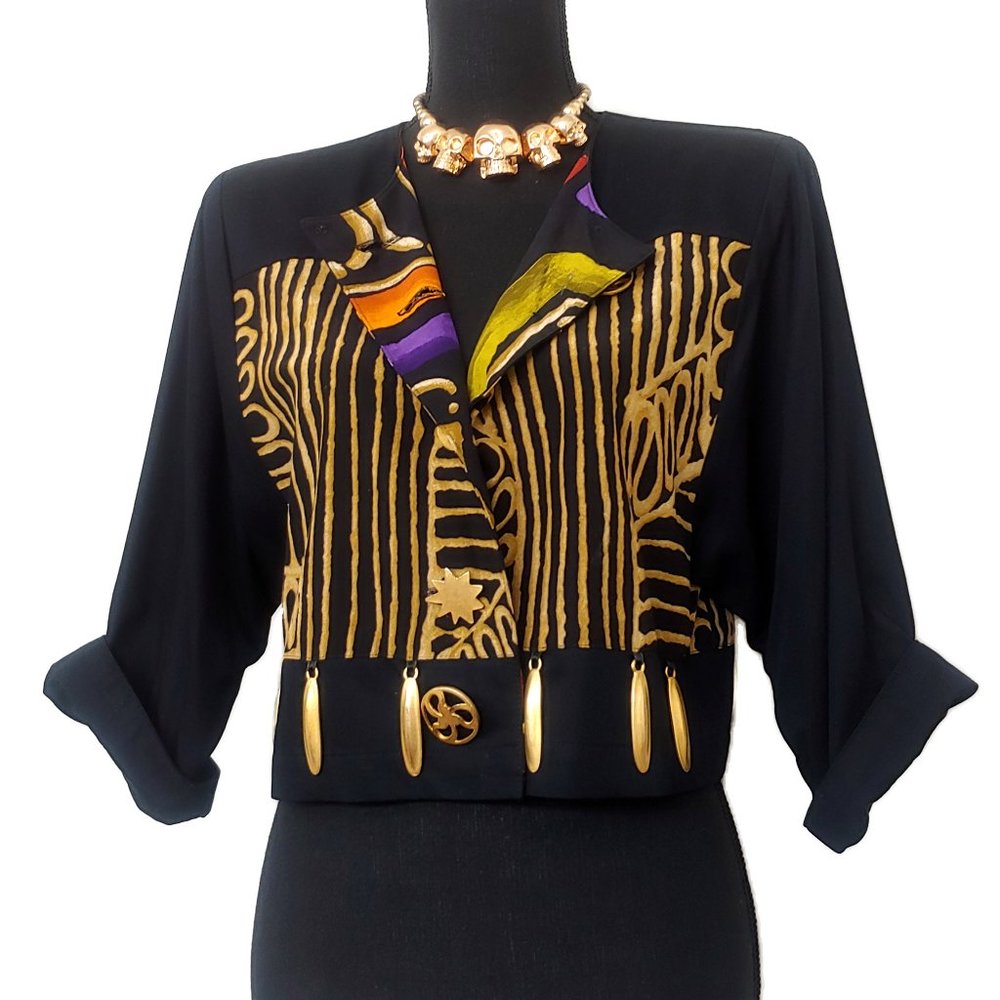 1980s Early 1990s Cropped Jacket